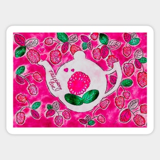 Raspberry teapot no. 2 Sticker